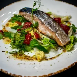 Salmon Fillet with Summer Salad